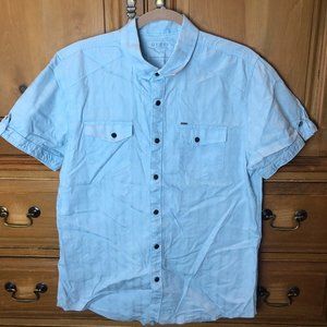 Guess Blue Button Down Shirt